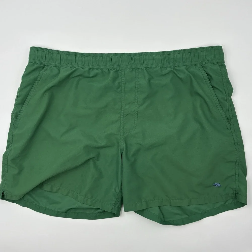 Onward Reserve Men's Green Swim Trunks Size Large Elastic Waist Casual Shorts